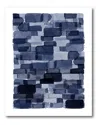 Courtside Market Wall Decor Navy Blue Watercolor Block