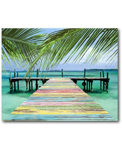 Courtside Market Wall Decor Rainbow Dock Gallery-wrapped Canvas Wall Art In Multi