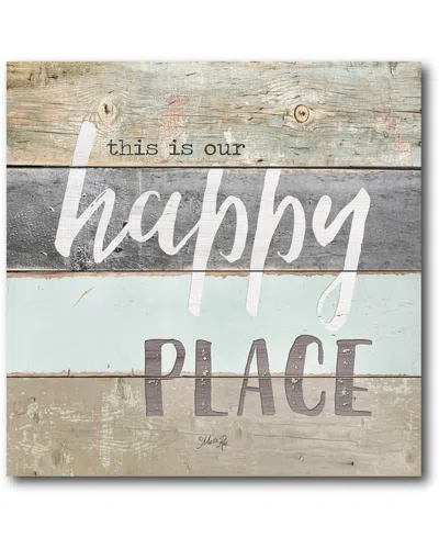 Courtside Market Wall Decor This Is My Happy Place Gallery-wrapped Canvas Wall Art In Multi