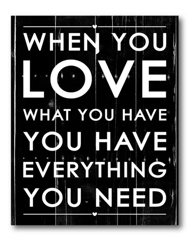 Courtside Market Wall Decor When You Love Gallery-wrapped Canvas Wall Art In Black