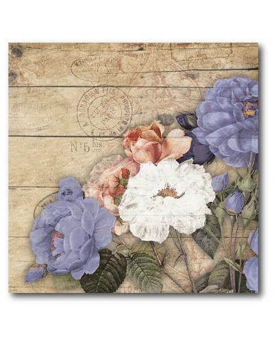 Courtside Market Wall Decor White & Purple Floral Ii