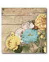 Courtside Market Wall Decor Yellow & Teal Floral Ii