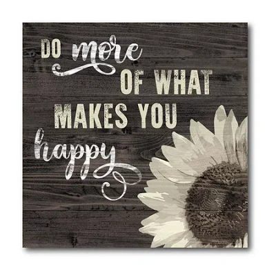 Courtside Market What Makes You Happy Canvas Art In Multi