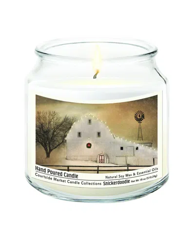 Courtside Market White Barn Holiday Candle In Multi