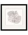 Courtside Market Women Line Gray & White Beauty 18x18in Framed Art