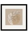 Courtside Market Women Line Tan Beauty Iii 18x18in Framed Art