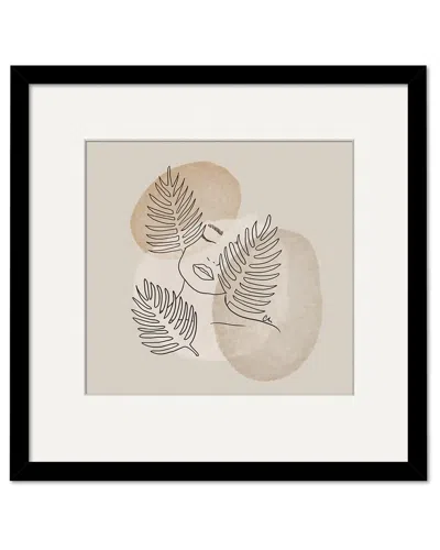 COURTSIDE MARKET COURTSIDE MARKET WOMEN LINE TAN BEAUTY VII 18X18IN FRAMED ART