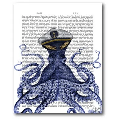 Courtside Market Wrapped Canvas Graphic Art Print In Blue