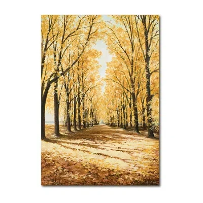 Courtside Market Yellow Falls Catherdral Canvas Art In Multi