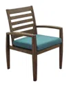 Courtyard Casual Avalon Teak Arm Dining Chair