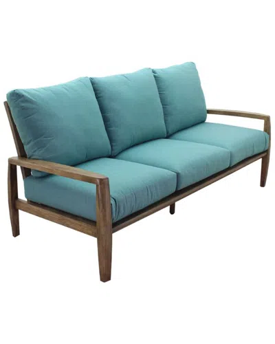 Courtyard Casual Avalon Teak Sofa In Green