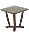Courtyard Casual Avalon Teak Square End Table In Brown