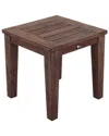 Courtyard Casual Bridgeport Square Side Table In Taupe