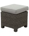 Courtyard Casual Capri Grey Ottoman In Grey