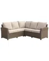 Courtyard Casual Capri Sectional In Brown