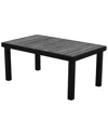 Courtyard Casual Catalina 39in Rectangle Coffee Table In Grey