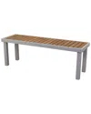 Courtyard Casual Catalina 52in Dining Bench In White