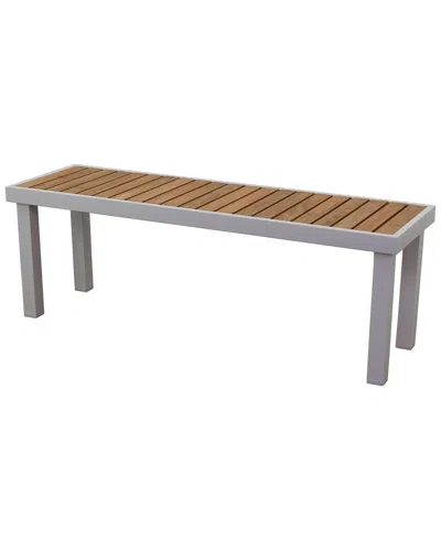 Courtyard Casual Catalina 52in Dining Bench In White