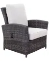 Courtyard Casual Chelshire Silver Recline Club Chair In Silver