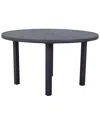 Courtyard Casual Cabo Grey Aluminum 54in Round Dining Table In Grey