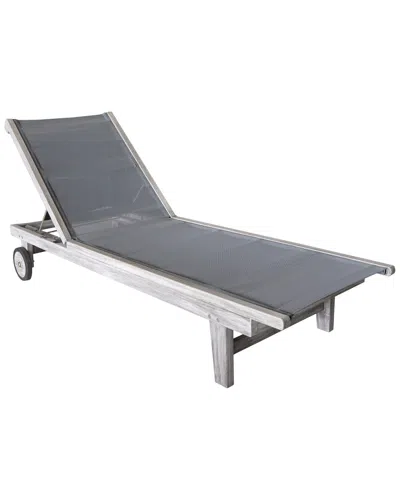 Courtyard Casual Deck Side Outdoor Sling Lounge Chair