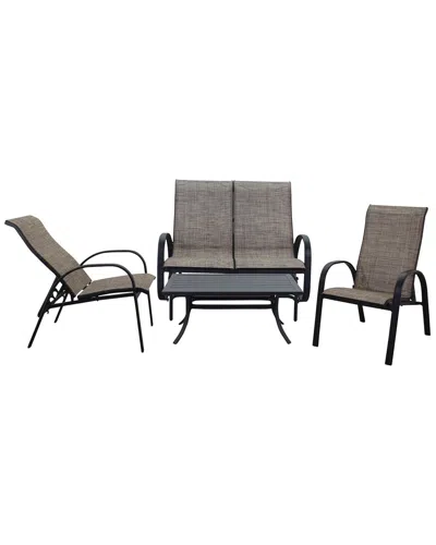 COURTYARD CASUAL COURTYARD CASUAL SANTA FE 4PC LOVESEAT GLIDER SET