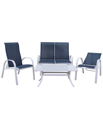 COURTYARD CASUAL COURTYARD CASUAL SANTA FE 4PC LOVESEAT GLIDER SET