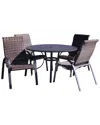 Courtyard Casual Santa Fe 5pc Dining Set In Brown