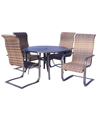 Courtyard Casual Santa Fe 5pc Dining Set In Brown