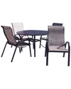 Courtyard Casual Santa Fe 5pc Sling Dining Set In Brown