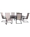 Courtyard Casual Santa Fe 7pc Dining Set In Brown