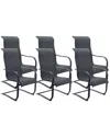 Courtyard Casual Santa Fe Aluminum 6 Spring Chairs In Silver