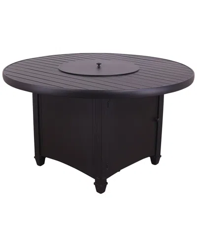 Courtyard Casual Santorini Alumium Firepit In Black