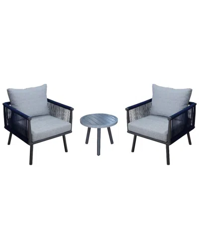 Courtyard Casual Spring Valley 3pc Set In Royal