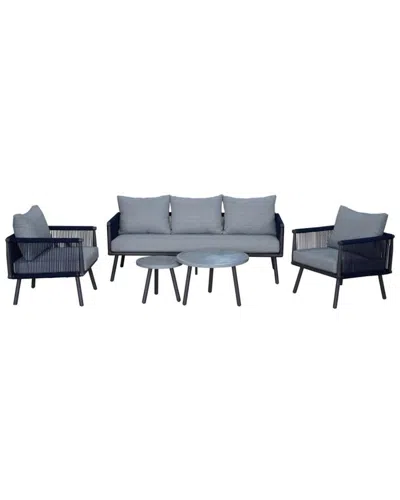 Courtyard Casual Spring Valley 5pc Patio Set In Royal