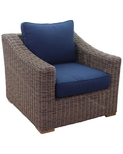 Courtyard Casual Tivoli Teak Club Chair In Brown