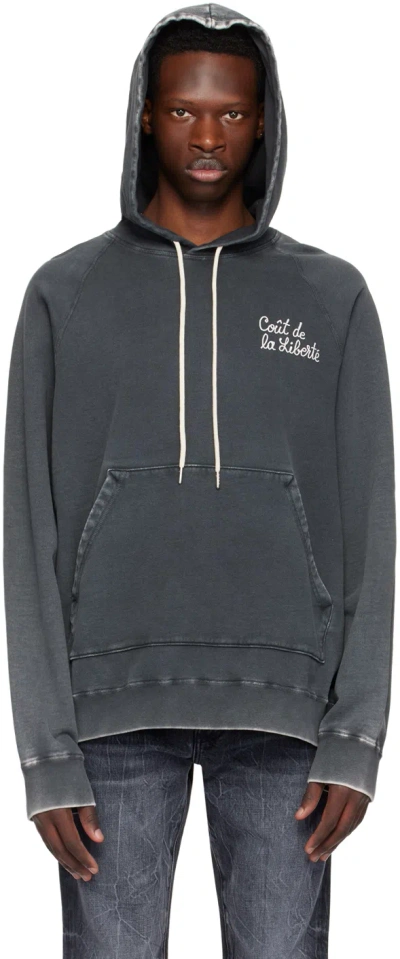 Cout De La Liberte Black Diddy Hoodie In Ozone Black