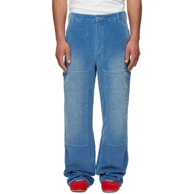 Cout De La Liberte Blue Eli Corduroy Painter Trousers