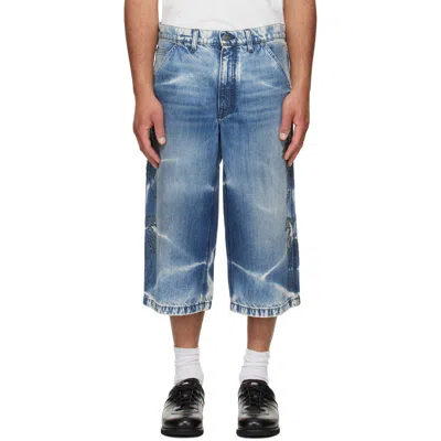Cout De La Liberte Blue Grayson Cripsy Denim Palm Devils Painter Shorts