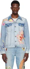 Cout De La Liberte Blue Johnny Psycho Denim Jacket In Cascade Wash