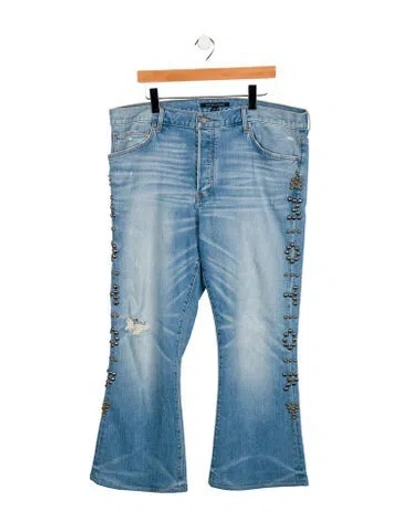 Pre-owned Cout De La Liberte Bootcut Jeans In Blue