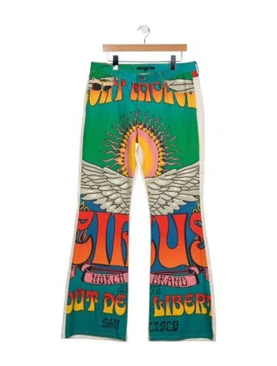 Pre-owned Cout De La Liberte Bootcut Jeans In Blue