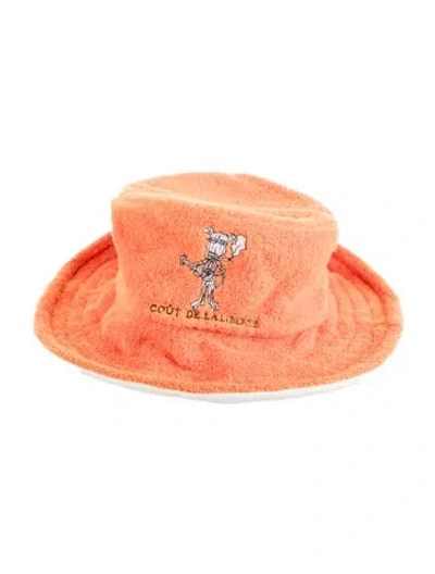 Pre-owned Cout De La Liberte Bucket Hat W/tags In Orange