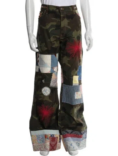 Pre-owned Cout De La Liberte Camouflage Print Pants In Multi