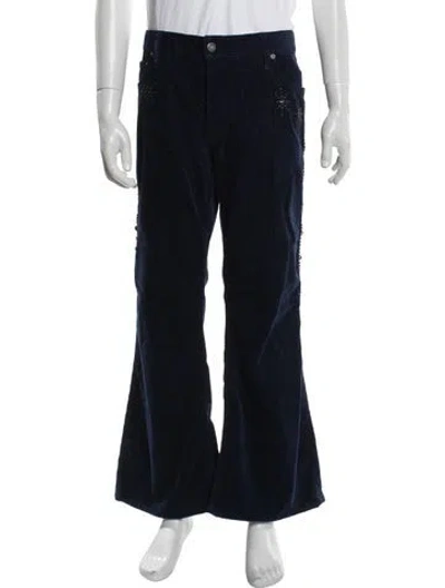 Pre-owned Cout De La Liberte Corduroy Pants In Blue