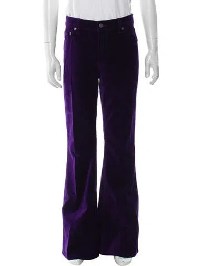 Pre-owned Cout De La Liberte Corduroy Pants In Purple