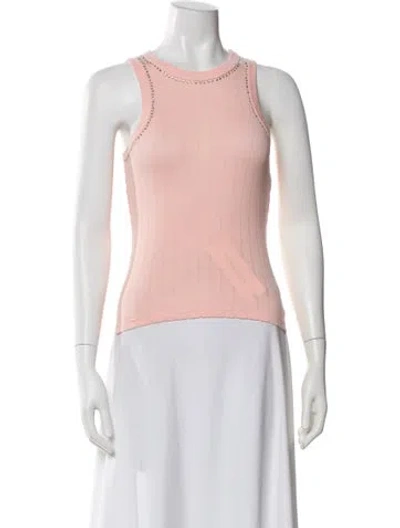 Pre-owned Cout De La Liberte Crew Neck Sleeveless Top W/ Tags In Pink