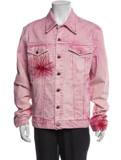 Pre-owned Cout De La Liberte Denim Jacket In Pink