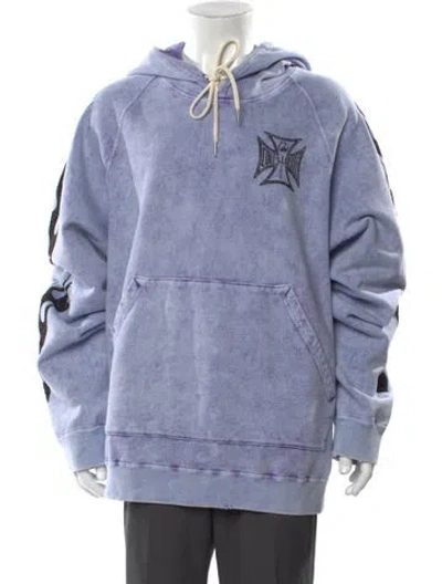Pre-owned Cout De La Liberte Graphic Print Crew Neck Hoodie W/ Tags In Purple