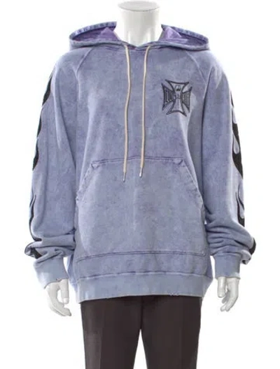 Pre-owned Cout De La Liberte Graphic Print Crew Neck Hoodie W/ Tags In Purple